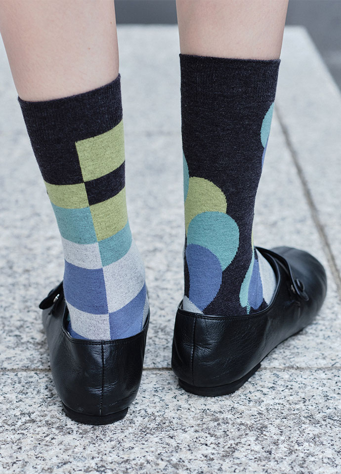 Urban_bokeh mid-calf socks